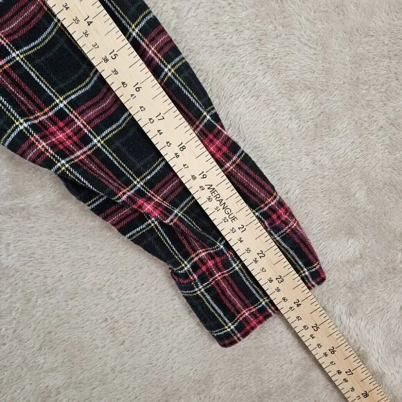 Chaps 100% Cotton Flannel Plaid Shirt Button-Down Men's Size M Long Sleeve - Picture 7 of 10